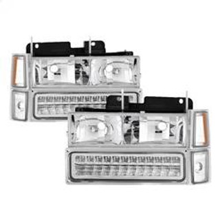 Spyder Auto Corner/LED Bumper Headlights - Chrome 5069559