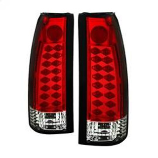 Spyder Auto LED Tail Lights - Red Clear 5001375