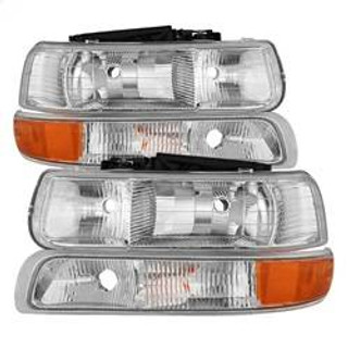 Spyder Auto OEM Style Headlights & Corner Lights - Black 9034336