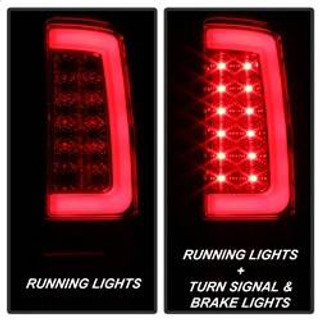 Spyder Auto Version 2 Light Bar LED Tail Lights - Red Clear 5084767