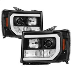 Spyder Auto Version 2 Projector Headlights - Light Bar DRL LED - Black 5083630