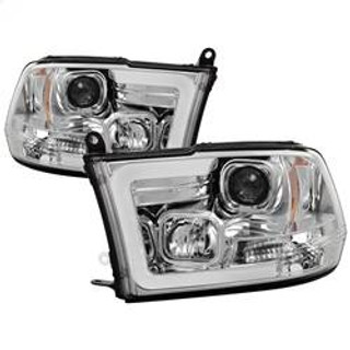 Spyder Auto Version 2 Projector Headlights - Halogen - Light Bar DRL - Chrome 5084828