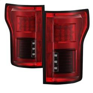 Spyder Auto Light Bar LED Tail Lights - Red Clear 5085320