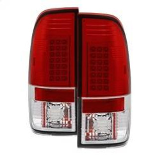 Spyder Auto LED Tail Lights - Red Clear 5003485