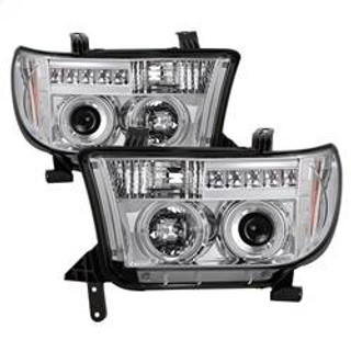 Spyder Auto Projector Headlights - LED Halo - LED - Chrome 5012036