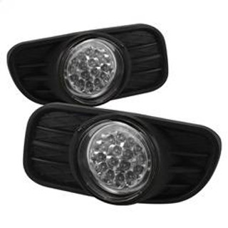 Spyder Auto LED Fog Lights with Switch - Clear 5015693
