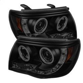 Spyder Auto Projector Headlights - CCFL Halo - LED - Black Smoke - High H1 - Low H1 5079046