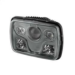 Spyder Auto Rectangular Sealed Beam 7x6 Inch LED Headlights ( High/Low Beam ) - Black 9026805