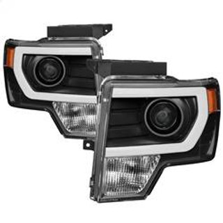 Spyder Auto Projector Headlights - Halogen - Light Bar DRL - Black 9037252