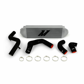 Mishimoto Ford Focus ST Intercooler Kit, 2013-2018, Silver Cooler, Black Pipes MMINT-FOST-13KBSL