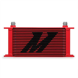 Mishimoto Universal 19-Row Oil Cooler, Red MMOC-19RD