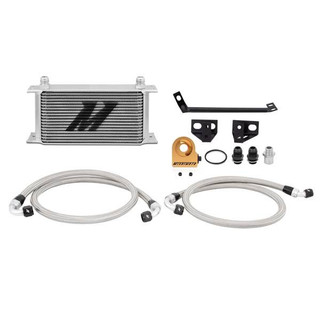 Mishimoto Ford Mustang EcoBoost Thermostatic Oil Cooler Kit, 2015-2017, Silver MMOC-MUS4-15T