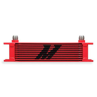 Mishimoto Universal 10-Row Oil Cooler, Red MMOC-10RD