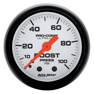 AutoMeter GAUGE, BOOST, 2 1/16", 100PSI, MECHANICAL, PHANTOM 5706