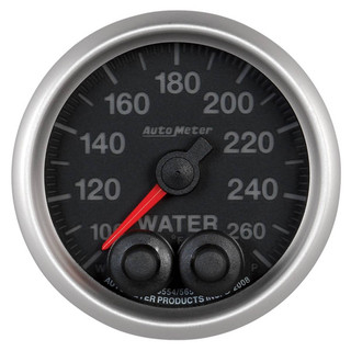 AutoMeter GAUGE, WATER TEMP, 2 1/16", 260°F, STEPPER MOTOR W/PEAK & WARN, ELITE 5654