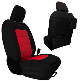 Bartact Front Seat Covers 2019 and Up Jeep Gladiator Black/Red