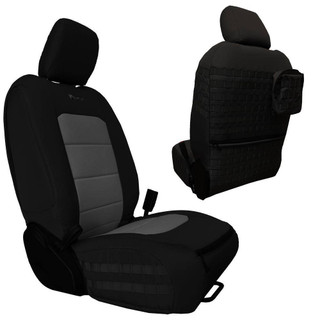 Bartact Front Seat Covers 2019 and Up Jeep Gladiator Black/Graphite