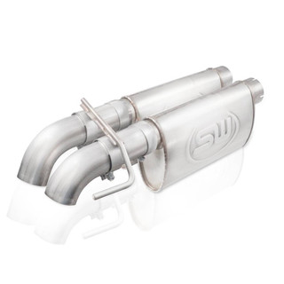 Stainless Works Stainless Works Dump Style Catback Dual Chambered Mufflers Performance Connect FTR13CBDP