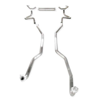 Stainless Works Stainless Works SBC Catback Transverse Muffler Fits Factory Manifolds CA6713S
