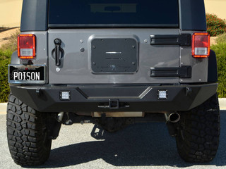 Poison Spyder Poison Spyder JK Brawler FULL Width Rear Bumper Lights Tabs 17-62-040-DL