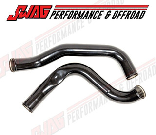 99.5-03 Ford 7.3L Powerstroke Diesel 3" HD Intercooler Pipe (Black), Boot & Clamp Kit