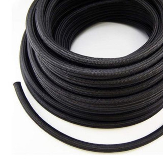 Black Nylon Braided Rubber Hose 12AN 10 Feet Full Send Diesel