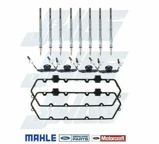 Mahle V/C Gaskets With Ford OE Glow Plugs And Harnesses '94-97 Powerstroke 7.3L