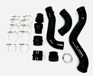 17-19 GM 6.6 6.6L L5P Duramax Diesel Gloss Black Intercooler Pipe Kit