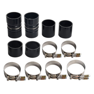 HD Intercooler Boot Kit w/ Clamps - 99.5-03 Ford 7.3L Powerstroke BLACK