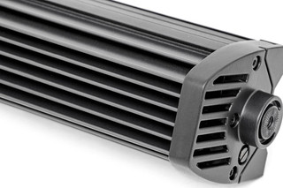 Rough Country - 54 Inch Black Series LED Light Bar - Curved - Dual Row - Cool White DRL