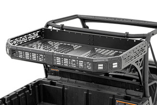 Rough Country - Cargo Rack - Dual 2 in. Black LED Pairs - Flush Mount - Can-Am Defender HD 5/HD 8/HD 9/HD 10