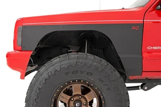 Rough Country - Fender & Quarter Panel Armor - Front - Combo - Jeep Cherokee XJ (84-96)