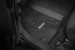 Rough Country - Flex Fit Floor Mats - FR - 2 Door - Jeep Wrangler JL 4WD (2018-2025)