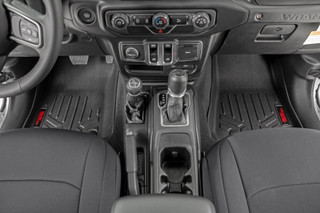 Rough Country - Floor Mats - FR - 2 Door - Jeep Gladiator JT (20-24)/Wrangler JL (18-24)/Wrangler Unlimited (18-24)