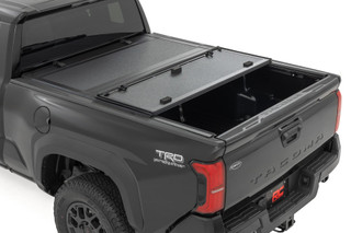 Rough Country - Hard Tri-Fold Flip Up Bed Cover - 6' Bed - Toyota Tacoma 2WD/4WD (2024-2025)