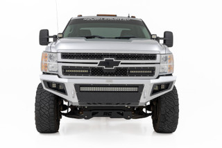 Rough Country - LED Light Kit - Ditch Mount - 2 in. Black Pair - Flood - Chevy 1500 & Chevy/GMC 2500HD/3500HD (07-14)