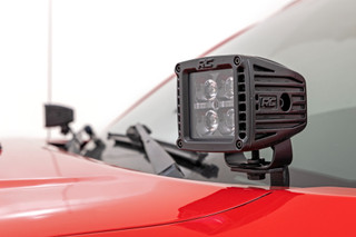Rough Country - LED Light Kit - Ditch Mount - 2 in. Black Pair - Spot - Toyota Tacoma (05-15)