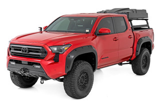Rough Country - LED Light Kit - Ditch Mount - 2 in. Black Pair - White DRL - Toyota Tacoma (24-25)