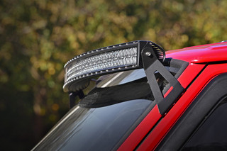 Rough Country - LED Light Kit - Windshield Mount - 50 in. BLK Dual Row - Jeep Cherokee XJ (84-01)