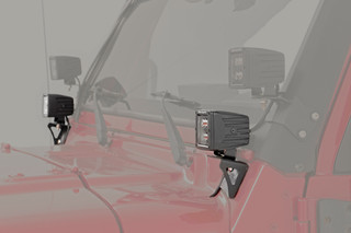 Rough Country - LED Light Mount - Lower Windshield - Pod - Jeep Wrangler TJ (97-06)/Wrangler Unlimited (04-06)
