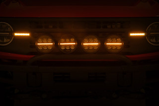 Rough Country - Light Bar Mount - 6.5 Inch Round LED (Quad) - OE Modular Steel - Ford Bronco (21-25)