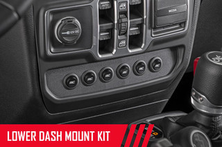 Rough Country - MLC-6 - Multiple Light Controller - Lower Dash - Jeep Wrangler JL/Wrangler Unlimited (18-25)