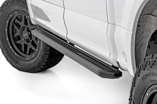 Rough Country - Multi-Color LED Running Boards - Crew Cab - Ford F-150/Lightning/F-250/F-350/Raptor (15-25)