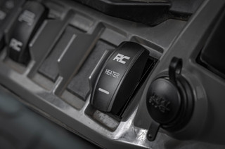 Rough Country - Rocker Switch - Cab Heater - 2x1 with Logo - Blue Back Light - Polaris General XP 4 1000  - 710HS