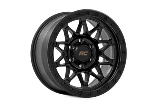 Rough Country - Rough Country 78 Series Wheel/Simulated Beadlock/Black/17x8.5/6x5.5/+0mm