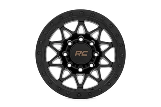 Rough Country - Rough Country 78 Series Wheel/Simulated Beadlock/Black/18x9/8x170/-12mm