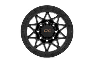 Rough Country - Rough Country 78 Series Wheel/Simulated Beadlock/Black/18x9/8x6.5/-12mm