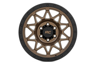 Rough Country - Rough Country 78 Series Wheel/Simulated Beadlock/Bronze/Black/18x9/8x6.5/-12mm