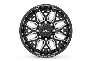 Rough Country - Rough Country 86 Series Wheel/One-Piece/Gloss Black/20x10/6x5.5/-18mm