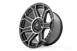 Rough Country - Rough Country 89 Series Wheel/One-Piece/Black Machined Gunmetal/20x9/6x5.5/+18mm